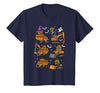 Halloween Tees for Women Men Kids Construction Trucks Excavator Spooky Halloween Toddler Kids T-Shirt - Navy Blue