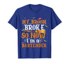My Broom Broke So I Became A Bartender Halloween Costume T-Shirt - Royal Blue