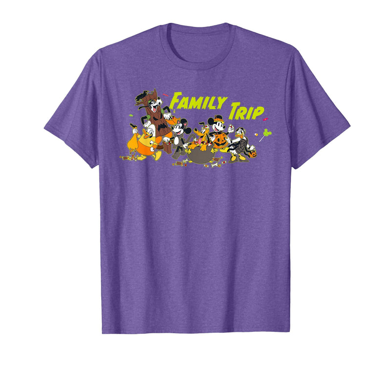Disney Family Trip Halloween Costume Mickey & Friends T-Shirt - Purple Heather