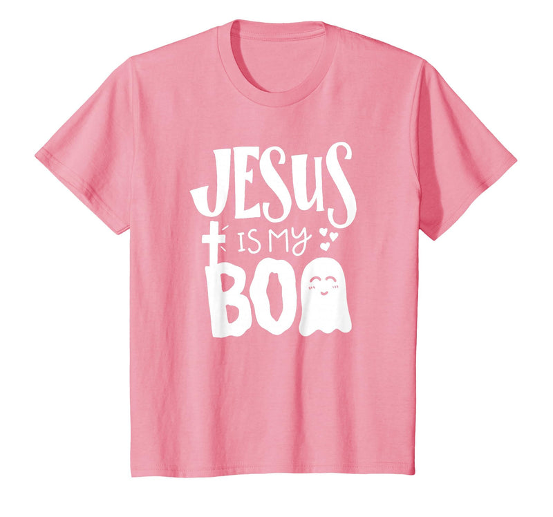 Jesus is My Boo - Funny Christian Halloween Quote Humor T-Shirt - Pink
