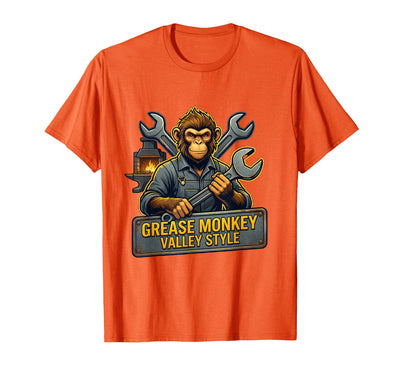 Grease Monkey Valley Style Automotive Design T-Shirt - Men