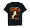 Bourbon Ghost Funny Halloween Drinking Apparel My Favorite Spirit is Bourbon Funny Halloween Ghost T-Shirt - Black