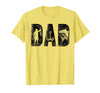 Fishing Gifts for Dad Father's Day Fisherman Fishing Dad Birthday Classic Bold Font Fish Daddy T-Shirt - Lemon Yellow