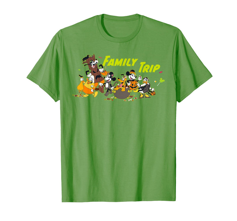 Disney Family Trip Halloween Costume Mickey & Friends T-Shirt - Grass Green