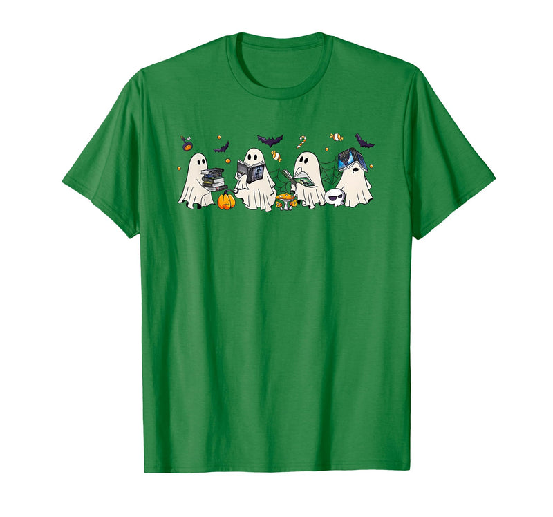 Bookish Ghost Throne Of Glass Halloween Tees Bookish Ghost Throne of Glass Halloween T-Shirt - Kelly Green