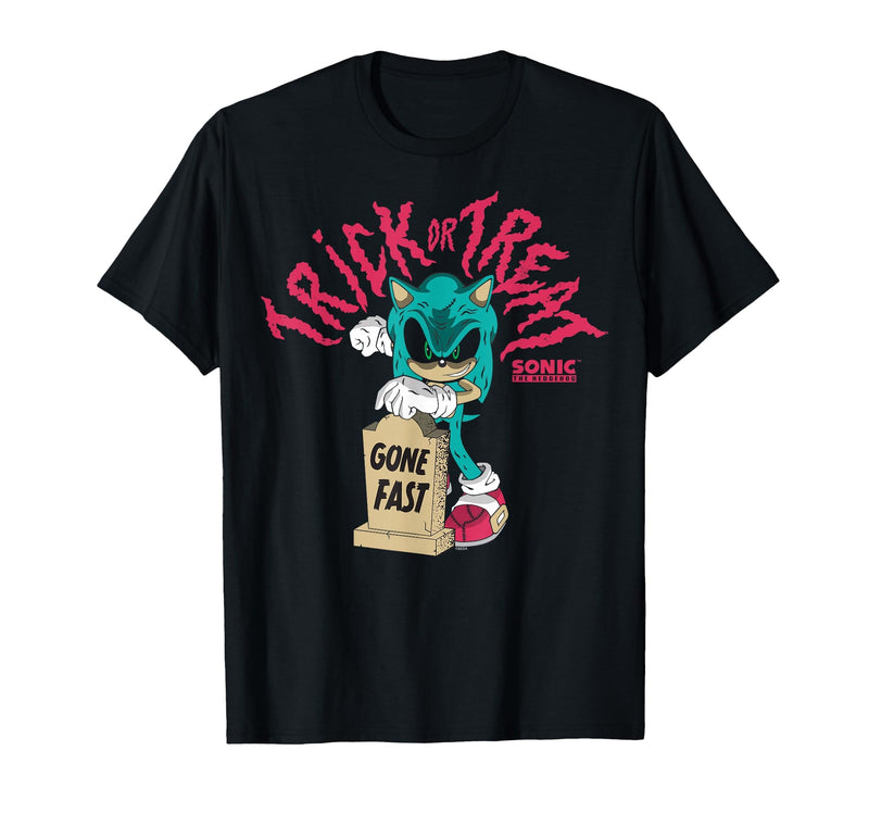 Sonic The Hedgehog Halloween Gone Fast Creepy Zombie Sonic T-Shirt - As Pictured