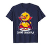 Funny Halloween Costume Count Quackula Funny Duck Halloween Costume T-Shirt - Navy Blue