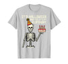 Halloween Shirts For Women Men Kids Boys Girls Its Halloween Yes My Birthday Skeleton Costume Men Women Kid T-Shirt - Silver