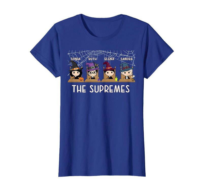RBG Supremes Court cute gift THE SUPREMES Halloween Cute Woman Supreme Court Justices RBG T-Shirt - Royal Blue