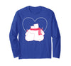Coca-Cola Company Coca-Cola - Polar Bear Heart Hug Long Sleeve T-Shirt - Royal Blue