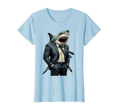 Mademark Great White Shark Jaw Business Suit Graphic T-Shirt