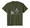 Funny Halloween Dog Lovers Gift Tees Skeleton Dogs Funny Skeleton Chasing Goldendoodle Dog Halloween Dogs Lover T-Shirt -