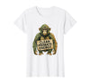 Mademark Clean Primate Energy Monkey Sober Men Design T-Shirt - Women - White