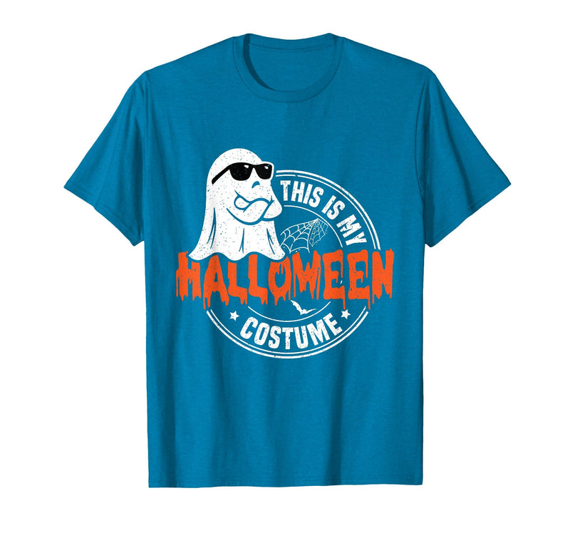 Happy Halloween This Is My Halloween Costume This is My Halloween Costume Funny T-Shirt - Sapphire Blue