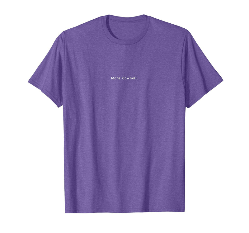 Charming Rebels Co. More Cowbell T-Shirt - Purple Heather