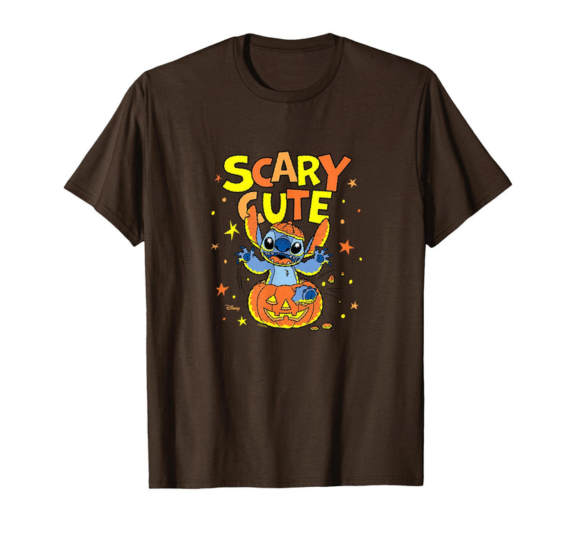 Disney Stitch Halloween Fun T-Shirt - Brown