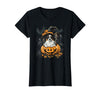 Papillon Dog Dog Halloween Costume Outfits Papillon Dog Pumpkin Halloween Thanksgiving Men Women T-Shirt - Black