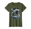 Mademark Polar Bear Lone Ice Floe Drifting Arctic Design T-Shirt - Olive Green
