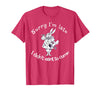 Sorry I'm Late, I Didn't Want to Come White Rabbit Watch T-Shirt in Red Heather