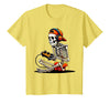 halloween skeleton shirts for teen boys men kids Halloween Skeleton Gamer Video Gaming Funny Gaming Skeleton T-Shirt - Lemon