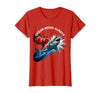 Mademark Ocean Mood Always Shark Graphic Design T-Shirt - Red