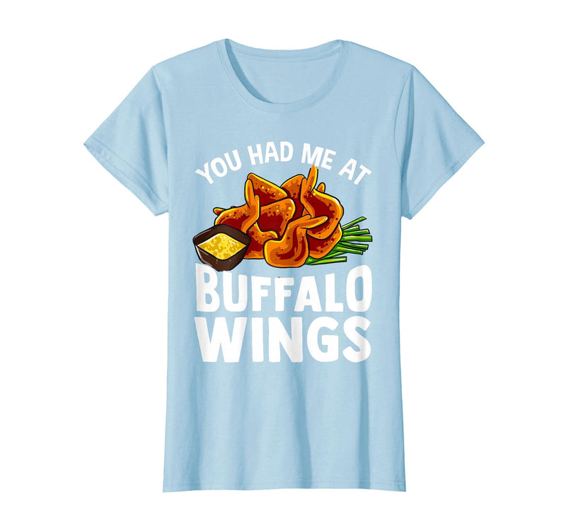 Homewise Shopper Buffalo Wings Buffalo Wings Funny Appetizer T-Shirt - Baby Blue