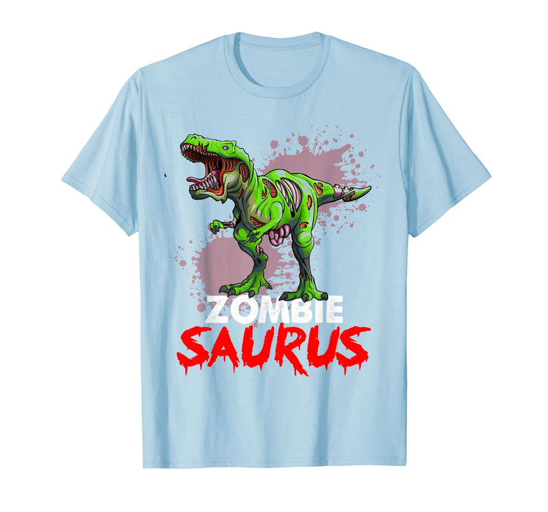 Dinosaur T Rex Zombie Saurus Halloween Kids Boys Zombie Saurus Skeleton Dinosaur T Rex Zombie Halloween Boys T-Shirt - Baby