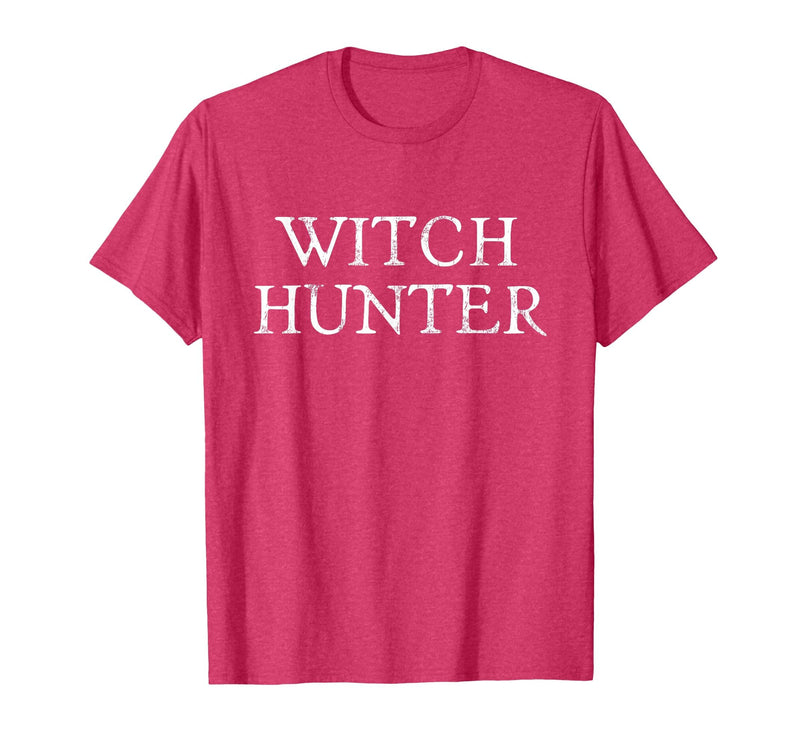 Witch Hunter Halloween Funny Witch Hunter Halloween Costume Easy Lazy T-Shirt - Red Heather
