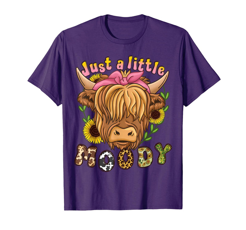 Scottish Highland Cow Lover And Owner Co. Highland Cow Scottish Highland Cow T-Shirt - Purple