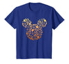Disney Mickey Mouse Halloween Ghosts & Pumpkins Gradient T-Shirt - Royal Blue