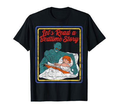 Horror Humor by AKH Vintage Child Game Horror, Let's Read a Bedtime Story T-Shirt