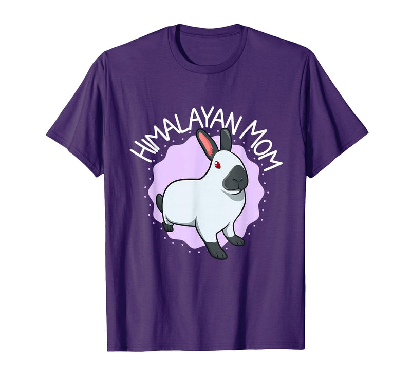 Himalayan Rabbit Mom T-Shirt in Purple