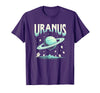 Mademark Ghost & Spirits - Ghost (99 Problems All) T-Shirt - Purple-halloween Celestial Cosmic Uranus Unease