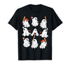 Boo Ghost Halloween Baseball Happy Halloween Baseball Lover T-Shirt - Black