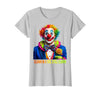 Mademark Clown In A Tux, Still Clown Design T-Shirt - Silver Grey