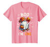 Halloween Boo I'm First 1st Birthday Boy Boo I'm One Ghost 1st Birthday Halloween Boy Kids Groovy T-Shirt - Pink