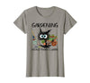 Black Cat Do Gardening Because Murder is Wrong T-Shirt - Slate Grey