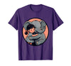 Mademark Cute Girl Snuggling Baby Elephant Graphic Tee T-Shirt - Men - Purple