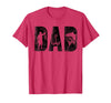 Fishing Gifts for Dad Father's Day Fisherman Fishing Dad Birthday Classic Bold Font Fish Daddy T-Shirt - Red Heather