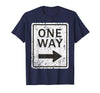 Funny Street Signs Matching Halloween Costumes Road Signs Funny Traffic Signs Shirt Halloween Costume Party T-Shirt - Navy