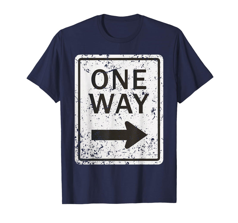Funny Street Signs Matching Halloween Costumes Road Signs Funny Traffic Signs Shirt Halloween Costume Party T-Shirt - Navy
