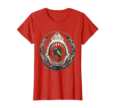 Shark Open Jaw Teeth Graphic Design T-Shirt