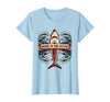 Mademark Made in the Ocean Shark Design T-Shirt - Baby Blue