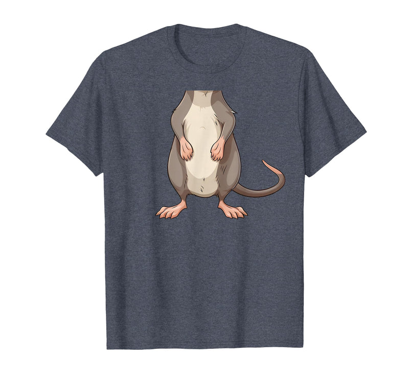 Mouse Headless Halloween Clothing Co. Funny Mouse Headless Rat Body Last Minute Halloween T-Shirt - Heather Blue