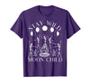 Funny Stay Wild Moon Child Tee Shirt Stay Wild Moon Child Funny Skeleton Dancing Halloween T-Shirt - Purple