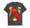 Prince Halloween Great Gift Costume Co. Prince Costume Funny Charming Prince Tee for Kids & Adult T-Shirt - Dark Heather Grey