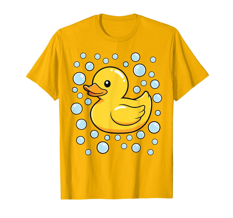 InGENIUS Duck Lover Shirts & Gifts Rubber Duck Bubbles Cute Duckie Duckling Costume Halloween T-Shirt - Golden Yellow