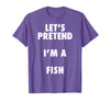 Halloween Costumes MV&SG Fish Halloween Costume, Let's Pretend I'm a Fish Shirt T-Shirt - Purple Heather