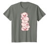 Pink Kawaii & Anime Stuff Pigs On A Pile - Cute Kawaii Anime - Pig Aesthetic Japanese T-Shirt - Olive Heather