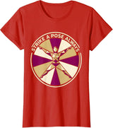 Women's Strike a Pose Always Showgirl Graphic Design T-Shirt - Red